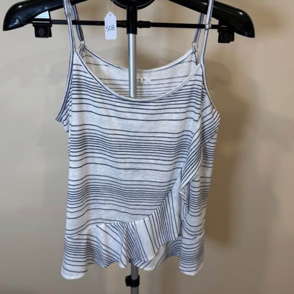 Maurices Striped Ruffle Top Size L